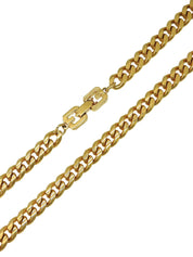 ラインストーンデザインモチーフチェーンネックレス ゴールド