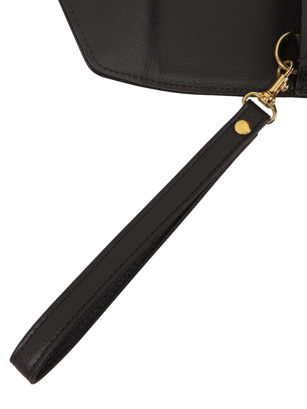 黑色Logo铭牌手拿包