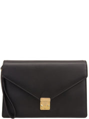 黑色Logo铭牌手拿包