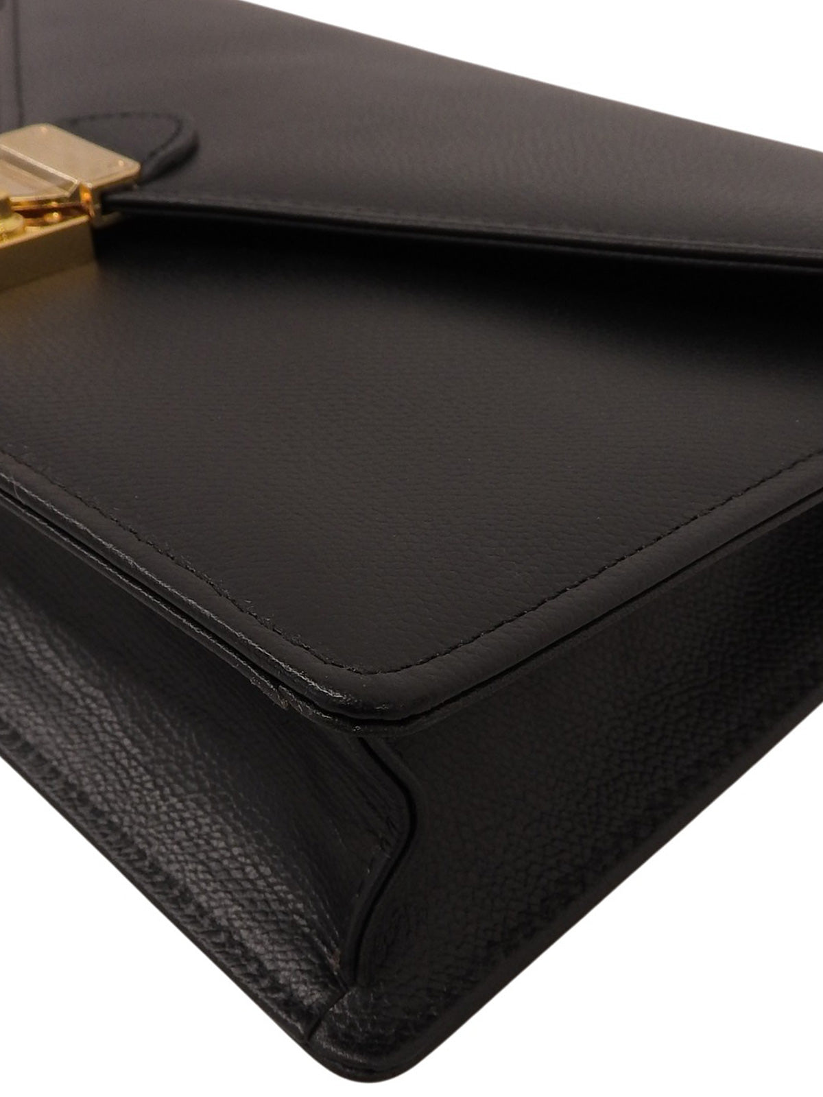 黑色Logo铭牌手拿包