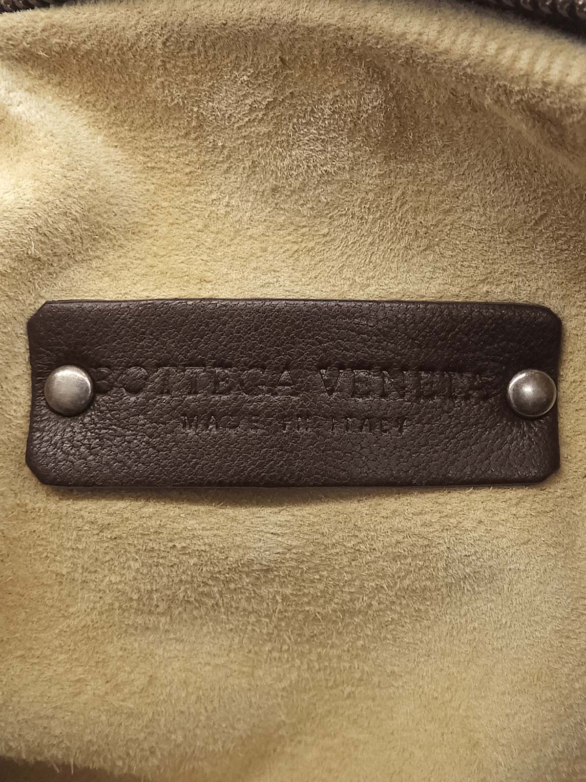 イントレチャートハンドバッグ ブラウン