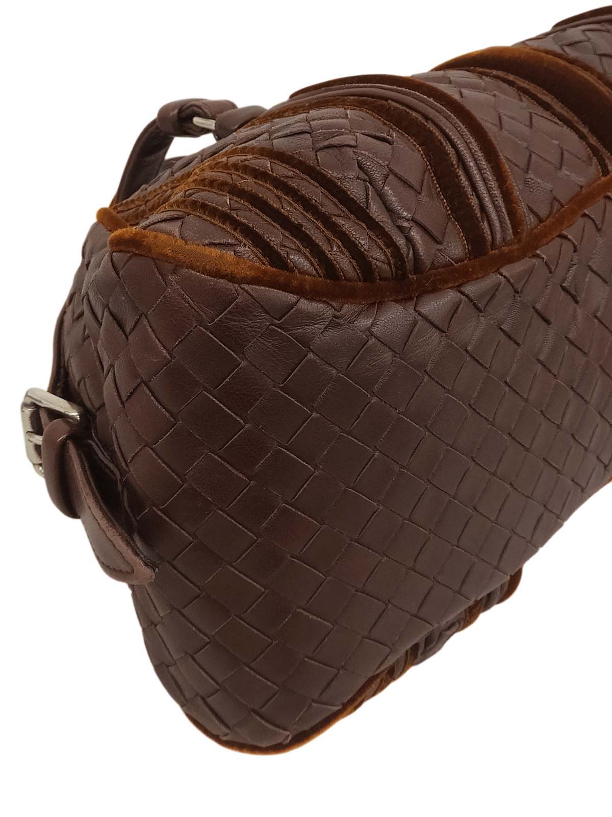 イントレチャートハンドバッグ ブラウン