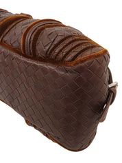 イントレチャートハンドバッグ ブラウン