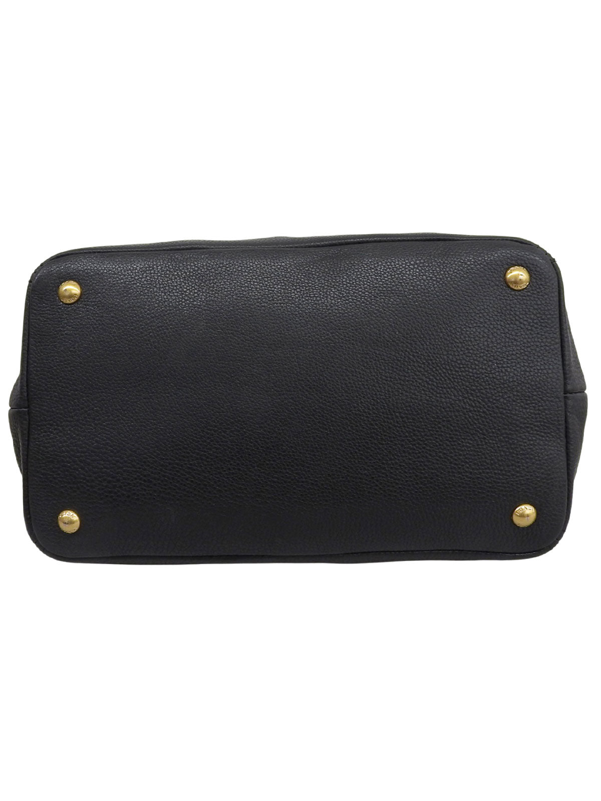 Logo Plate 2-Way Handbag Black