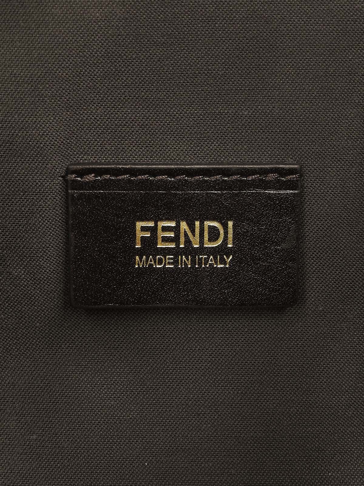 FF 西葫芦图案单肩包 棕色/粉色