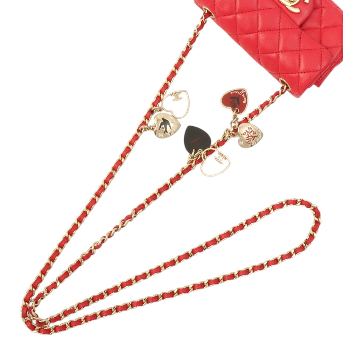 2009年頃製 マトラッセステッチCCターンロックチェーンバッグミニ ピンク