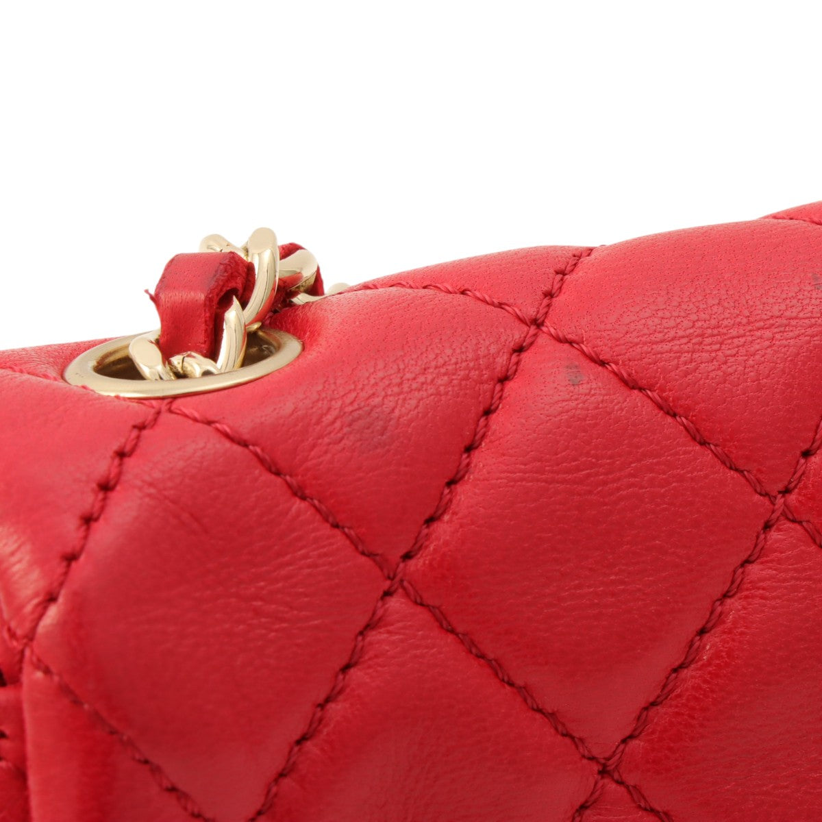 2009年頃製 マトラッセステッチCCターンロックチェーンバッグミニ ピンク