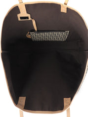 FF 西葫芦图案手提包 棕色/米色