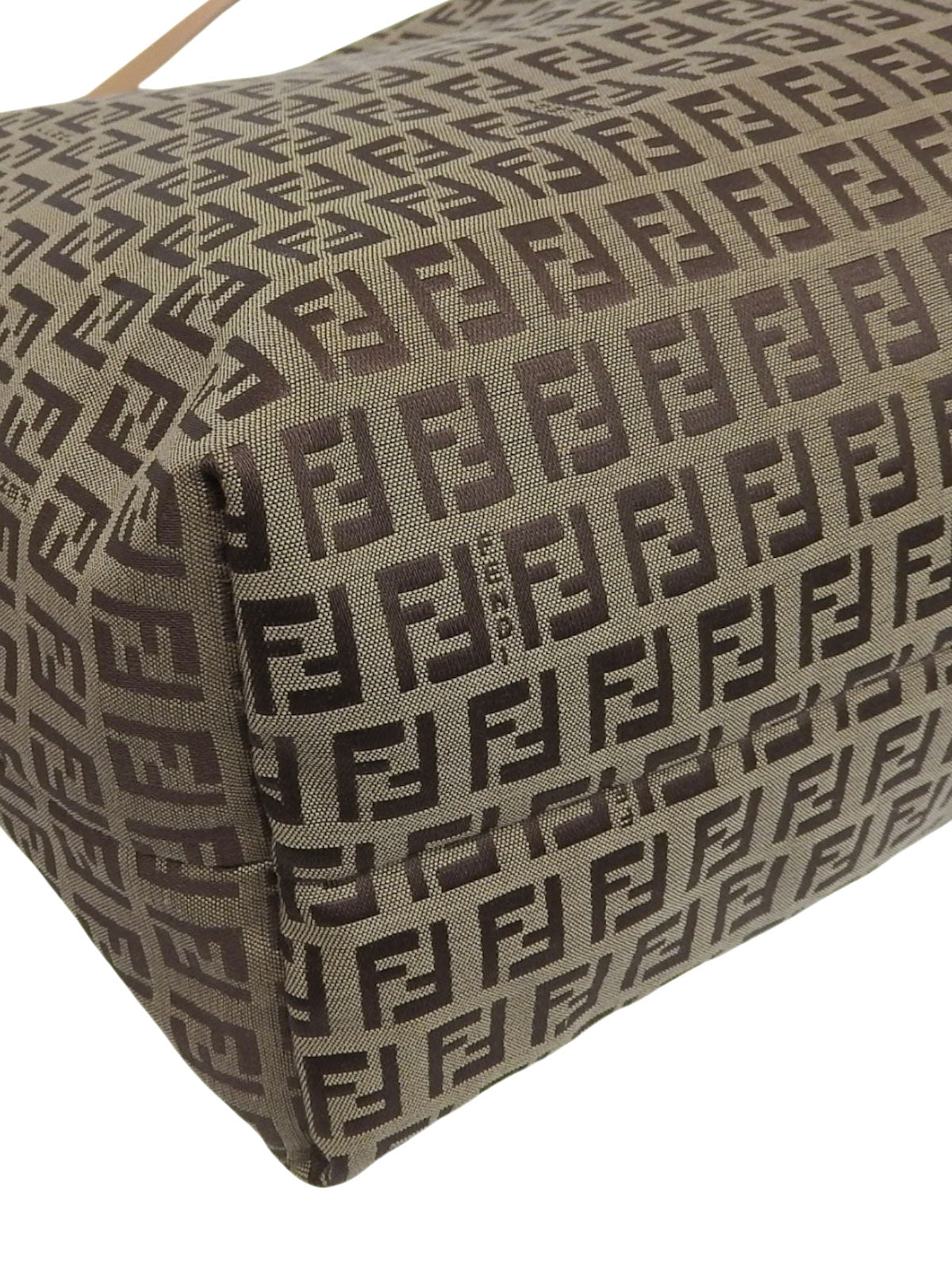 FF 西葫芦图案手提包 棕色/米色