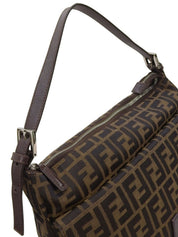 FF Zucca Pattern Shoulder Bag Brown