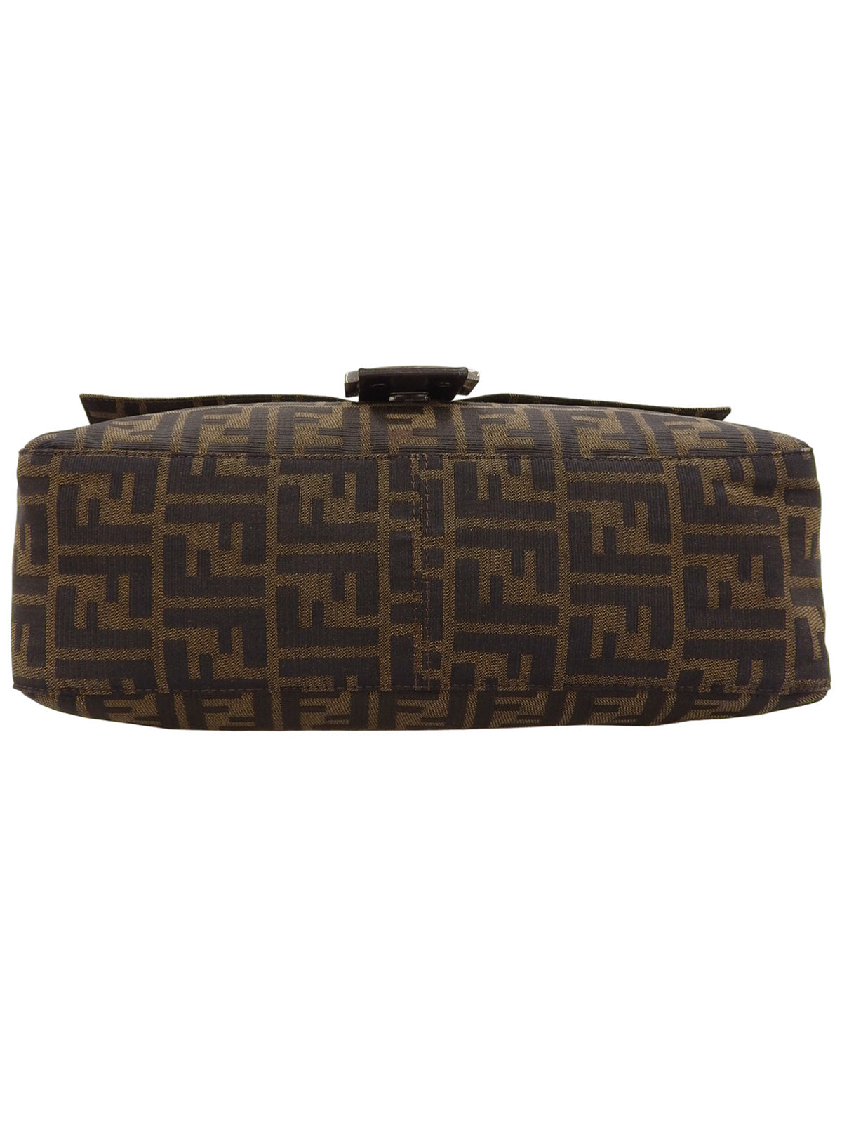 FF Zucca Pattern Shoulder Bag Brown