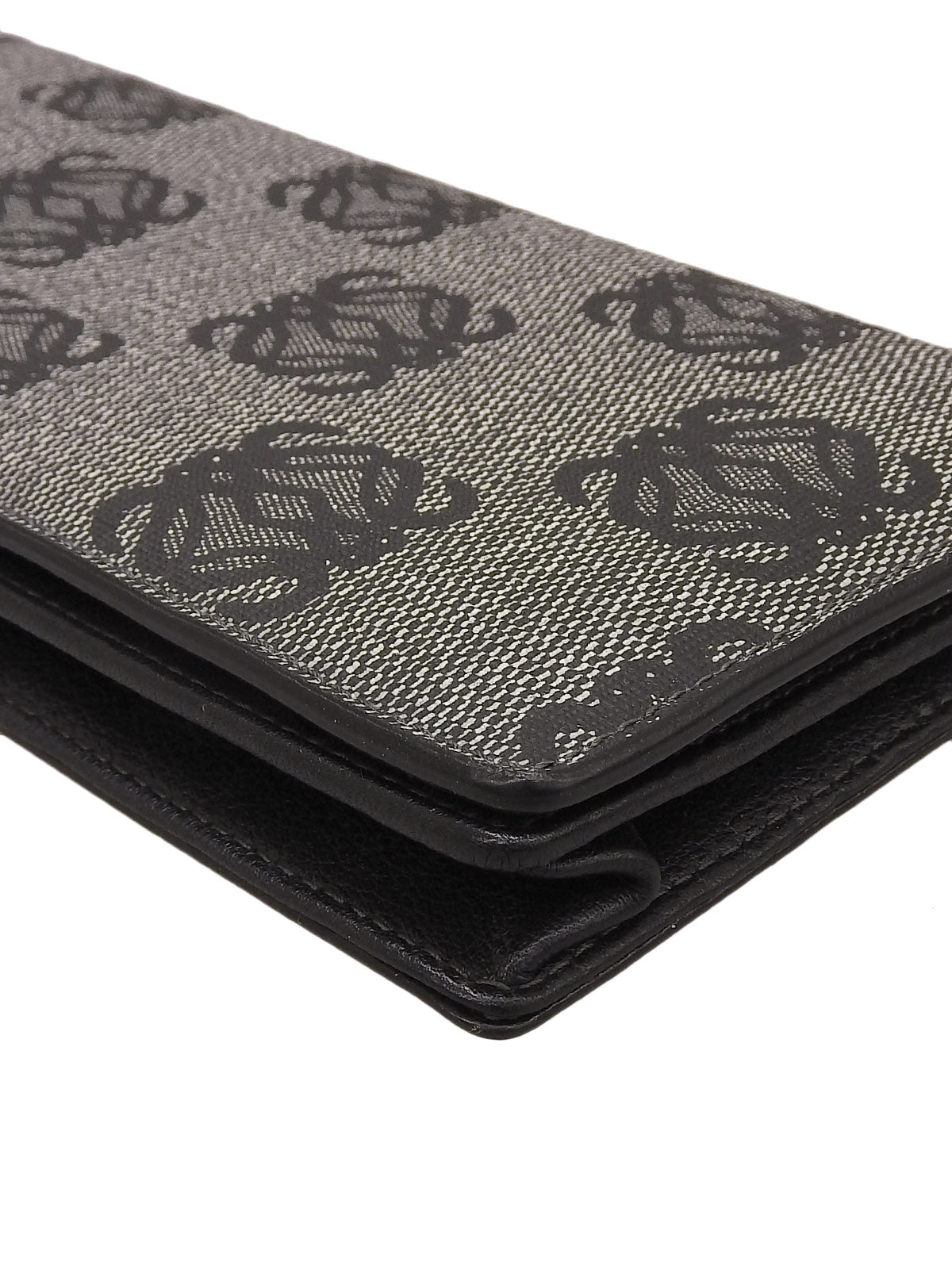 Anagram Pattern Long Wallet Gray