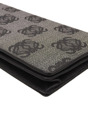 Anagram Pattern Long Wallet Gray