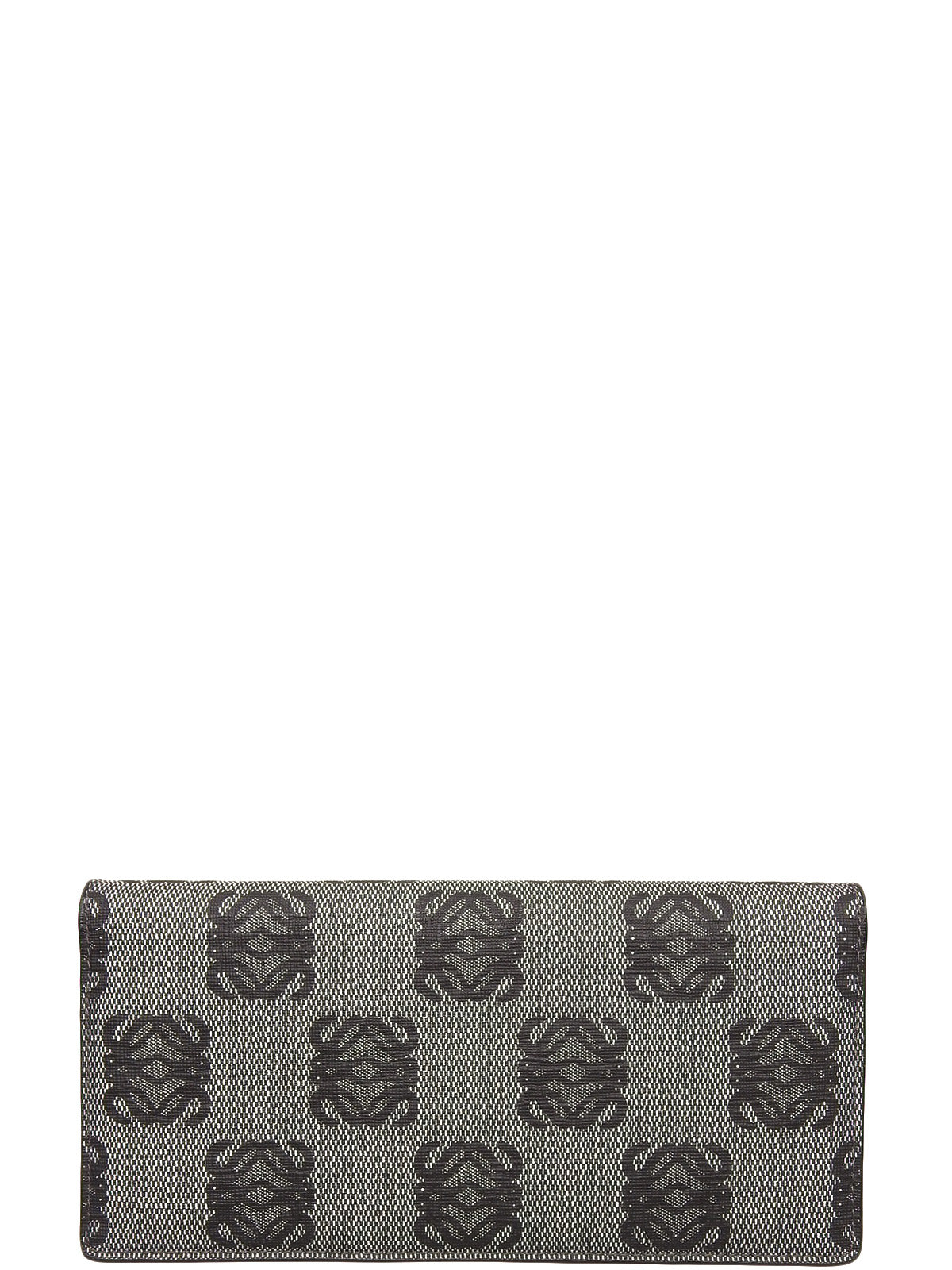 Anagram Pattern Long Wallet Gray