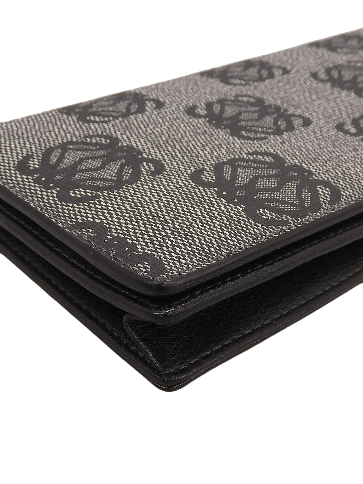 Anagram Pattern Long Wallet Gray