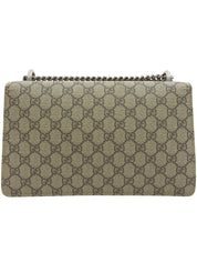 GG Supreme Pattern Dionysus Chain Shoulder Bag in Beige