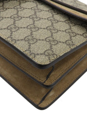 GG Supreme Pattern Dionysus Chain Shoulder Bag in Beige