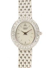 18Kダイヤモンドオーバルクレドール シルバー