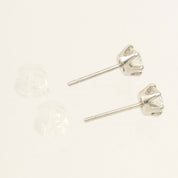 Pt900 Diamond Earrings Silver