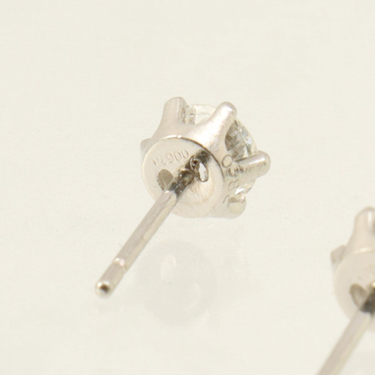 Pt900 Diamond Earrings Silver
