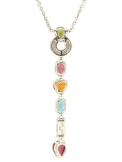 18K Allegra Necklace Silver/Multi