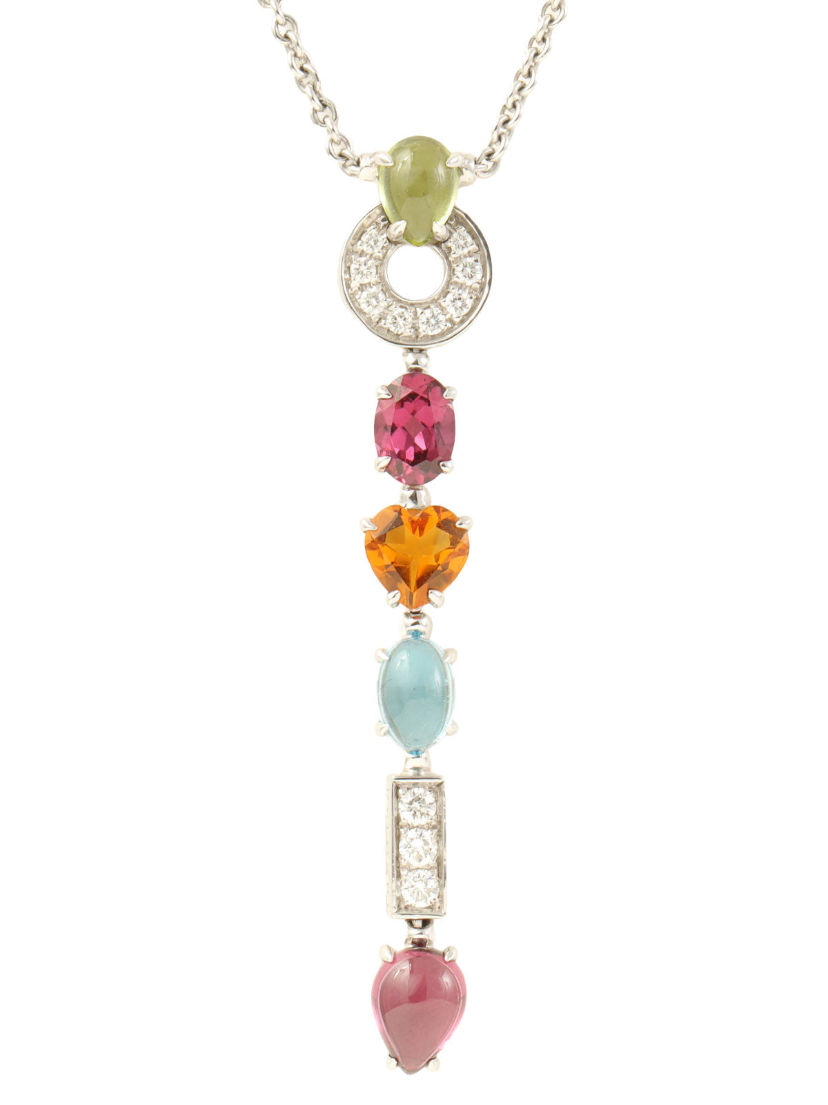 18K Allegra Necklace Silver/Multi