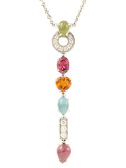 18K Allegra Necklace Silver/Multi