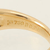 18K Ruby and Diamond Designer Ring #52.5 Gold