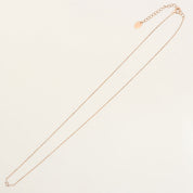 10K Pink Gold Diamond Necklace