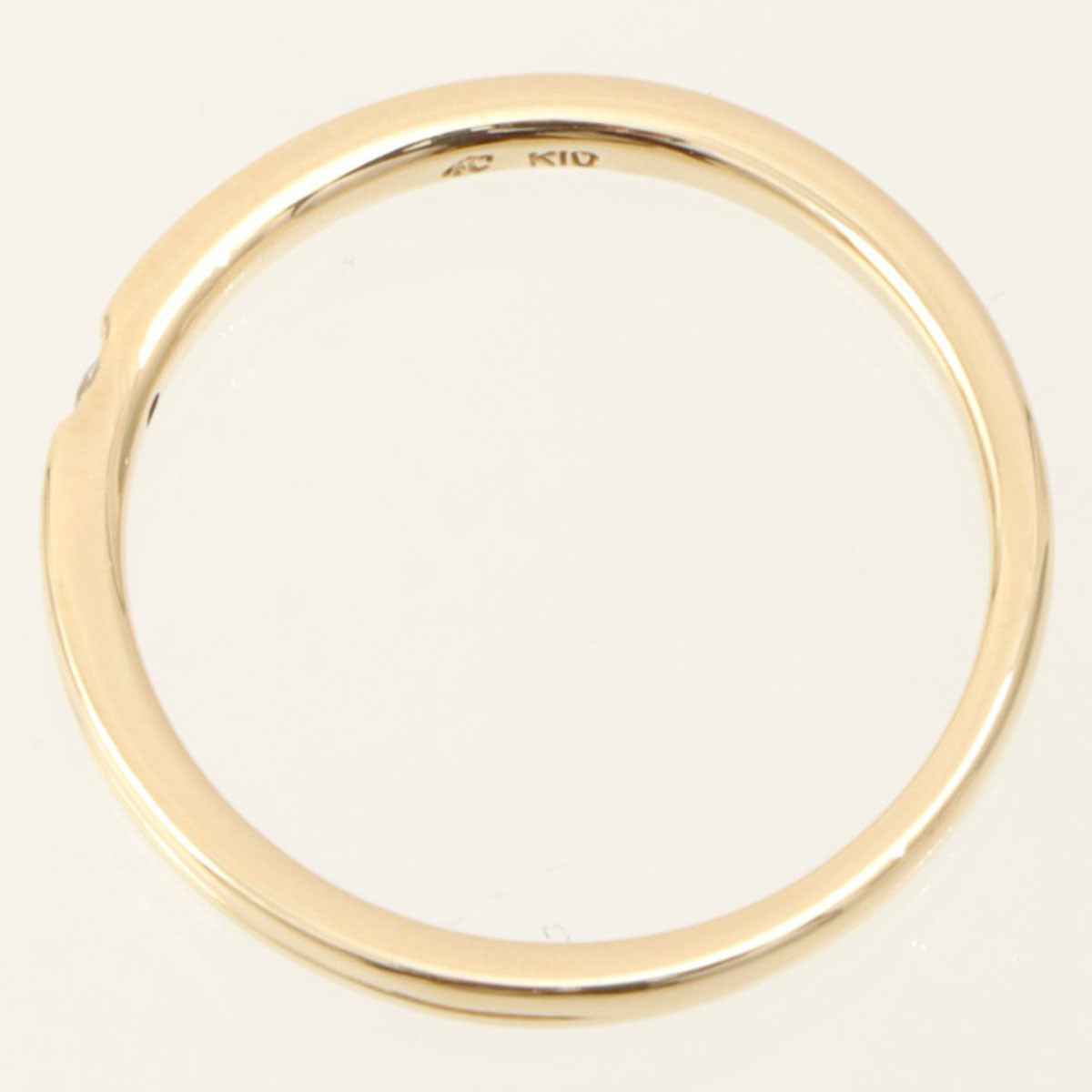4℃ 10K Diamond Design Ring #52 Gold
