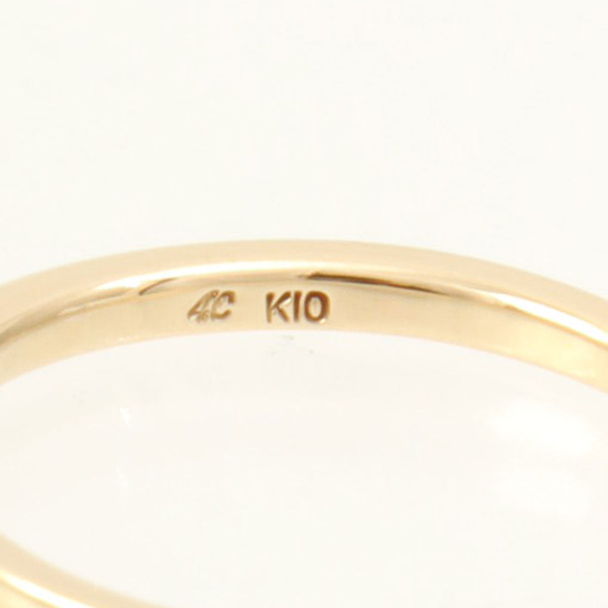 4℃ 10K Diamond Design Ring #52 Gold