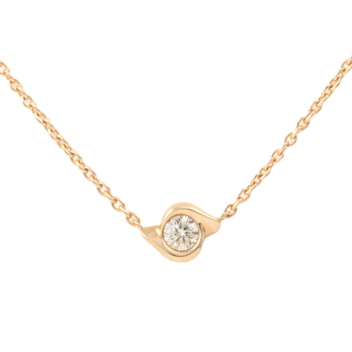 STAR JEWELRY 18K Diamond Necklace Pink Gold
