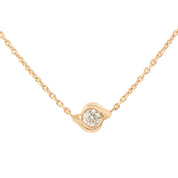 STAR JEWELRY 18K Diamond Necklace Pink Gold