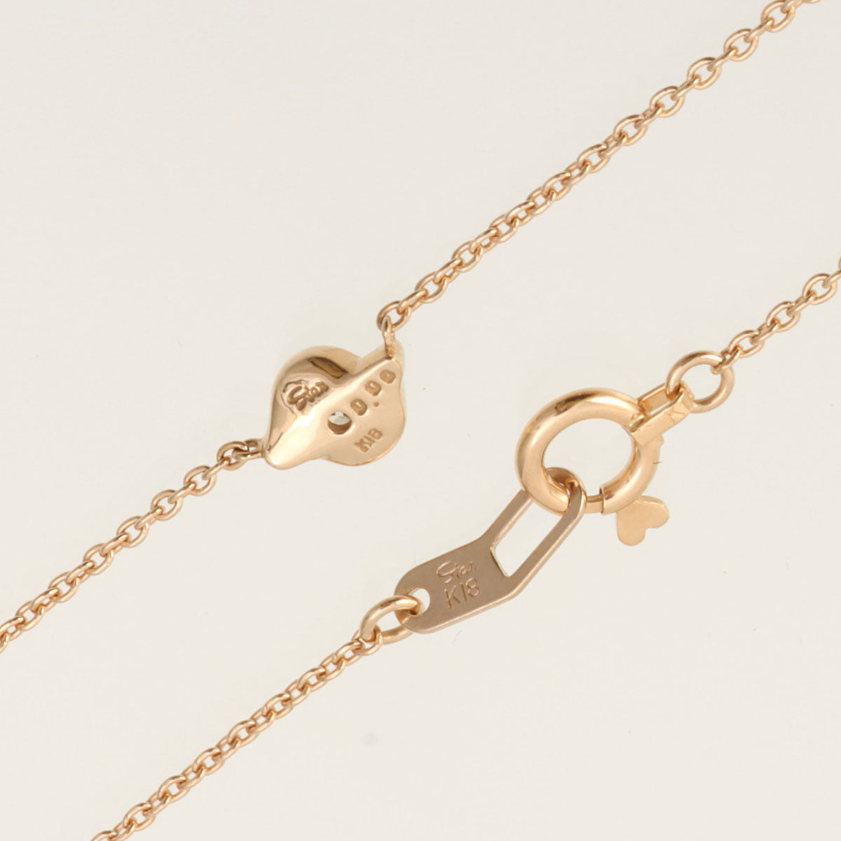 STAR JEWELRY 18K Diamond Necklace Pink Gold