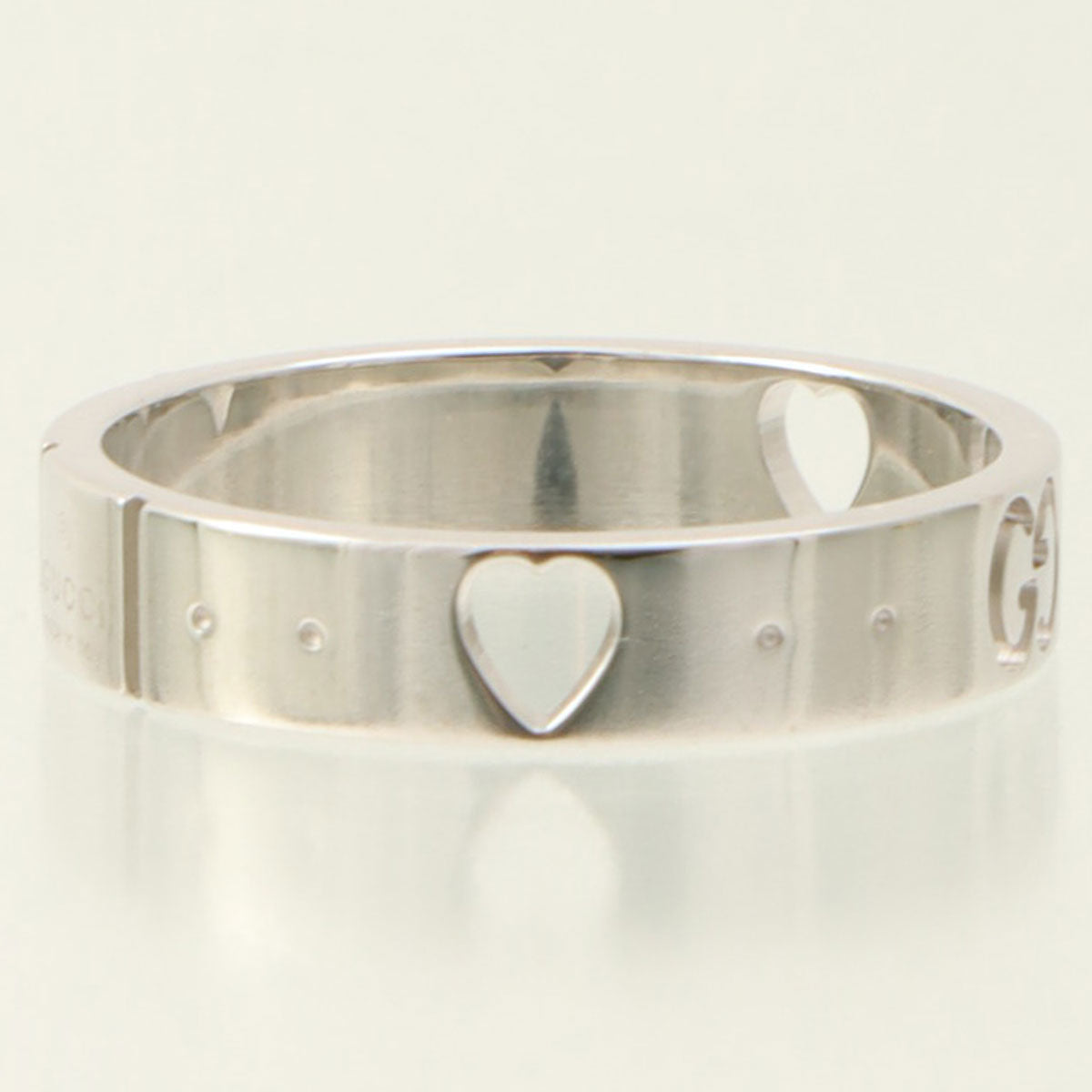 18K Icon Heart Ring #52 Silver