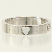 18K Icon Heart Ring #52 Silver