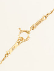 18K Gold Triple Open Heart Necklace