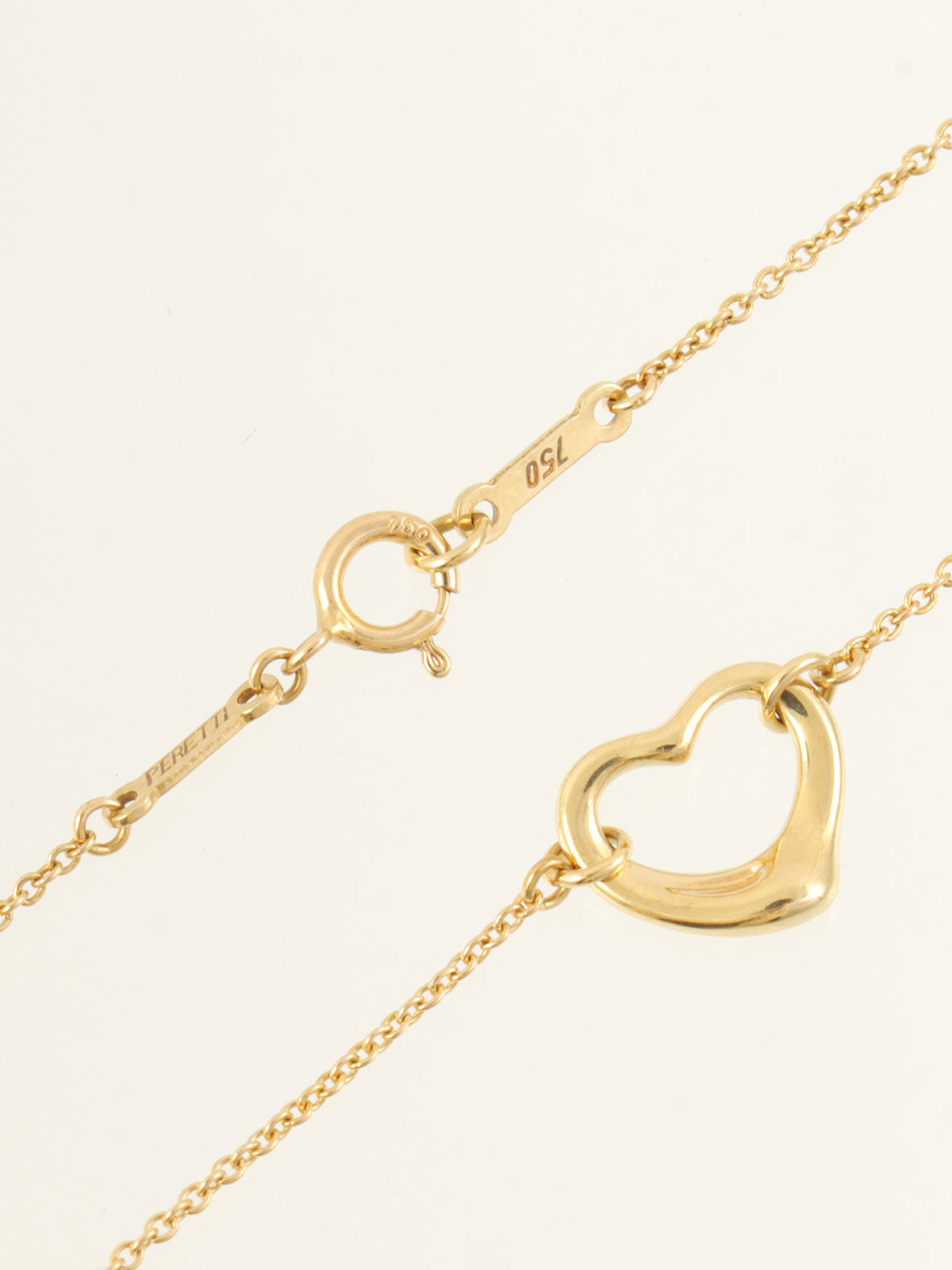 18K Gold Triple Open Heart Necklace