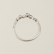 STAR JEWELRY 18K蓝宝石钻石戒指 #47 蓝色/银色