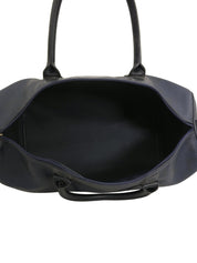 トロッターパターンロゴプレートボストンバッグ ネイビー