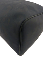 トロッターパターンロゴプレートボストンバッグ ネイビー