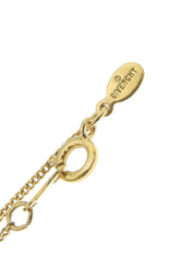Rhinestone Logo Plate Necklace
