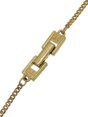 Rhinestone Heart Motif Necklace Gold