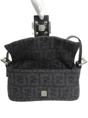 ニットFFズッカパターンマンマバゲット グレー