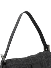 ニットFFズッカパターンマンマバゲット グレー