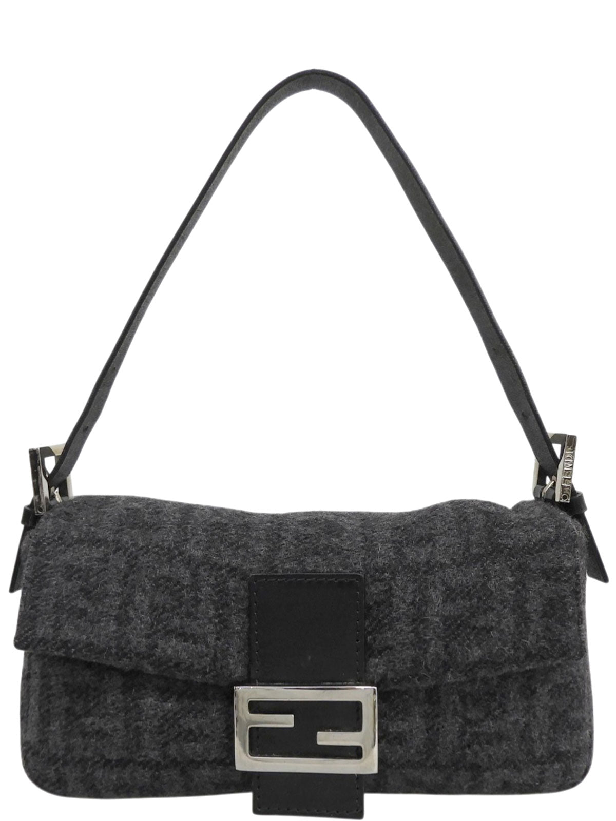 ニットFFズッカパターンマンマバゲット グレー