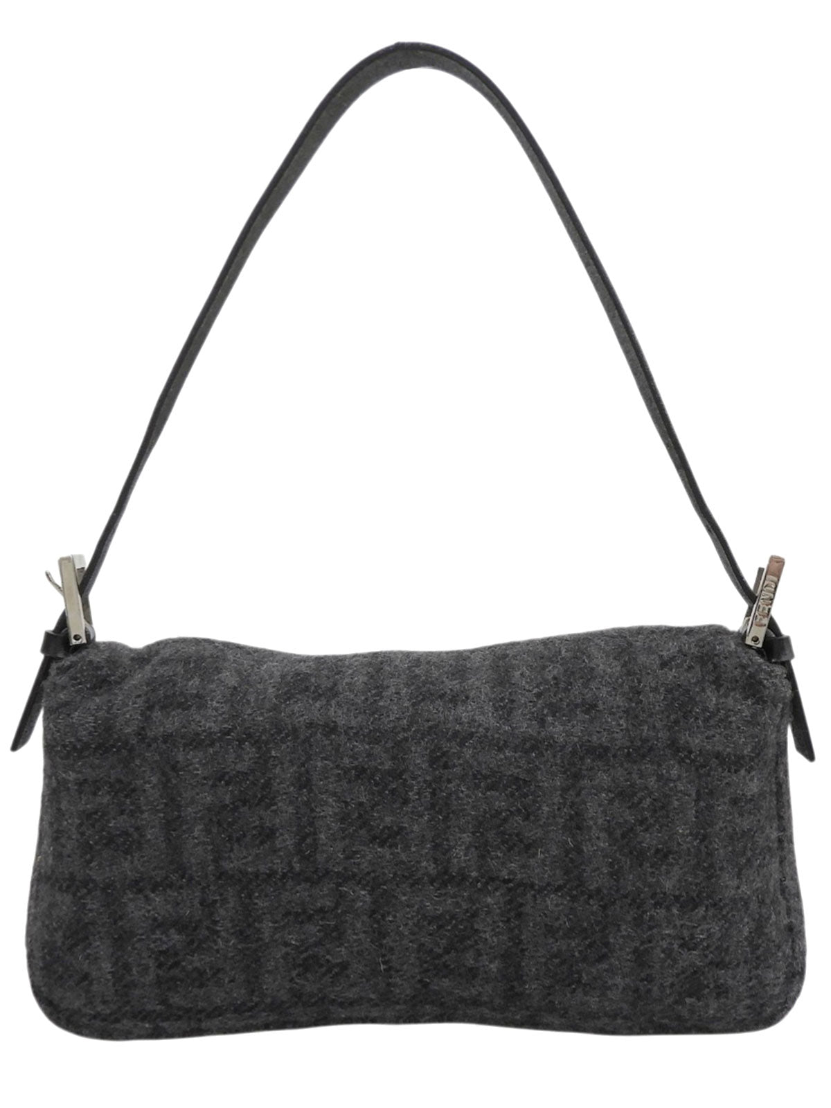 ニットFFズッカパターンマンマバゲット グレー