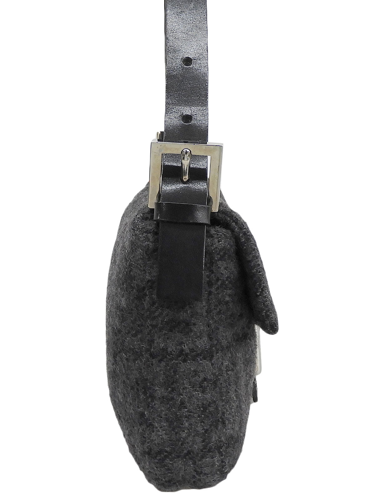 ニットFFズッカパターンマンマバゲット グレー