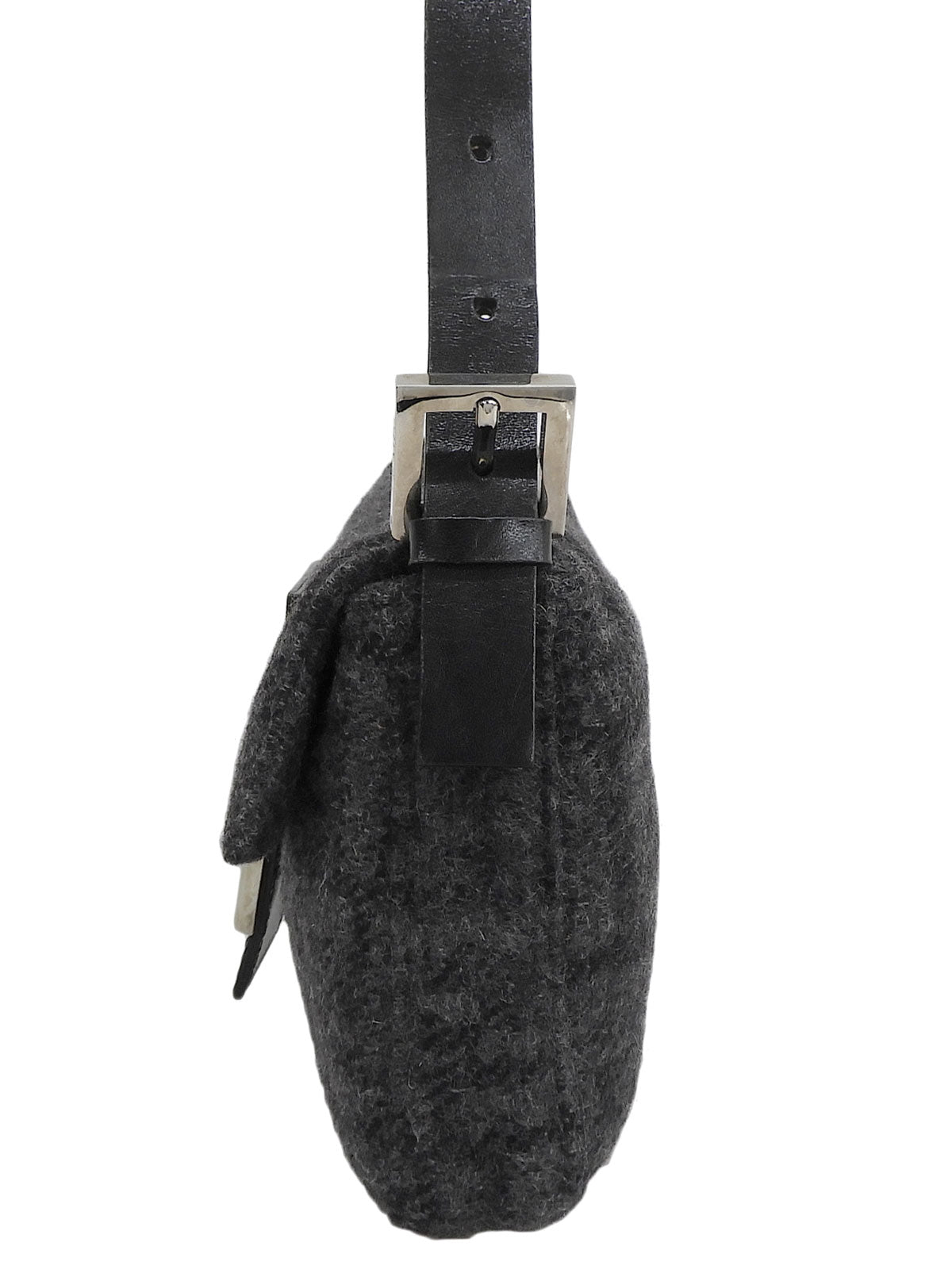 ニットFFズッカパターンマンマバゲット グレー