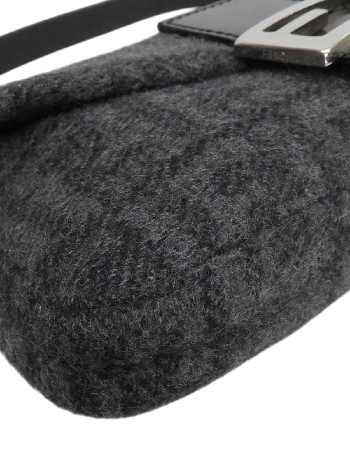 ニットFFズッカパターンマンマバゲット グレー